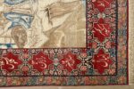 antique pictorial kerman persian rug 51099 names Nazmiyal