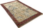 antique pictorial kerman persian rug 51099 side Nazmiyal