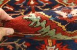 antique red background sarouk farahan persian rug 51095 pile Nazmiyal