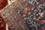 antique red background sarouk farahan persian rug 51095 weave Nazmiyal