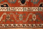 antique serapi persian rug 49273 border Nazmiyal