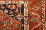 antique serapi persian rug 49273 design Nazmiyal