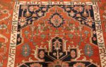 antique serapi persian rug 49273 top Nazmiyal