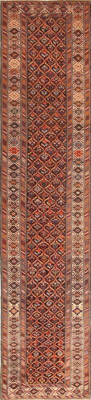 antique shirvan caucasian rug runner 49259 Nazmiyal