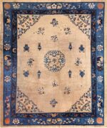 antique taupe background chinese rug 49235 Nazmiyal