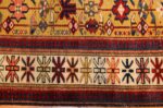 antique tribal kuba caucasian rug runner 49253 border Nazmiyal