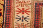 antique tribal kuba caucasian rug runner 49253 weave Nazmiyal