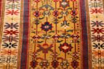 antique tribal kuba caucasian rug runner 49253 part Nazmiyal
