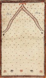 antique tribal persian gabbeh rug 49102 Nazmiyal