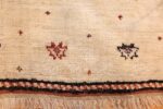antique tribal persian gabbeh rug 49102 border Nazmiyal