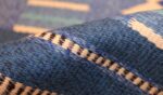 blue vintage swedish scandinavian kilim rug 49263 pile Nazmiyal