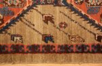 camel hair antique bakshaish runner rug 49277 border Nazmiyal