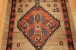 camel hair antique bakshaish runner rug 49277 signs Nazmiyal