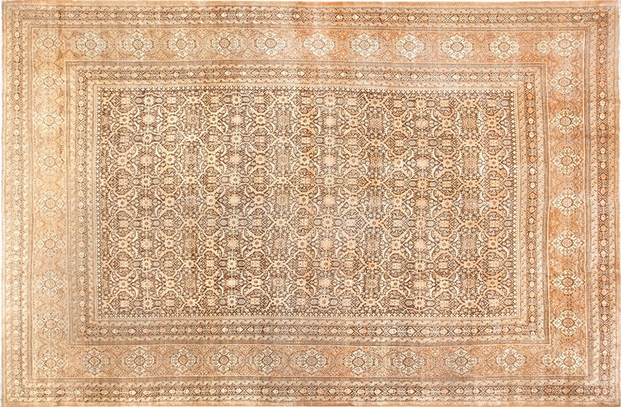 Decorator Lee Ledbetter Antique Persian Tabriz Rug by Nazmiyal Antique Rugs