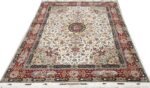 fine animal motif vintage tabriz persian rug 51073 full Nazmiyal