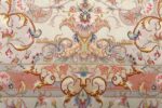 fine ivory background vintage tabriz persian rug 51072 pattern Nazmiyal