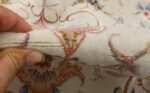fine ivory background vintage tabriz persian rug 51072 pile Nazmiyal