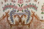 fine ivory vintage tabriz persian rug 51110 bouquet Nazmiyal