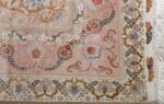 fine ivory vintage tabriz persian rug 51110 corner Nazmiyal