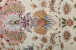 fine ivory vintage tabriz persian rug 51110 pattern Nazmiyal