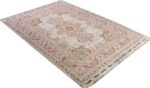 fine ivory vintage tabriz persian rug 51110 side Nazmiyal