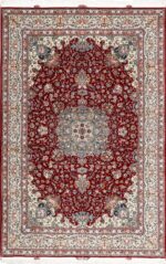 fine vintage floral tabriz persian rug 51106 Nazmiyal