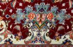 fine vintage floral tabriz persian rug 51106 butterfly Nazmiyal