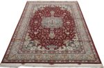 fine vintage floral tabriz persian rug 51106 full Nazmiyal