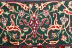 green background vintage tabriz persian rug 51109 weave Nazmiyal
