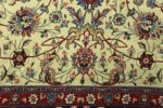 green background vintage tabriz persian rug 51109 flowers Nazmiyal