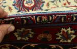 green background vintage tabriz persian rug 51109 pile Nazmiyal