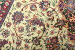 green background vintage tabriz persian rug 51109 scrolls Nazmiyal