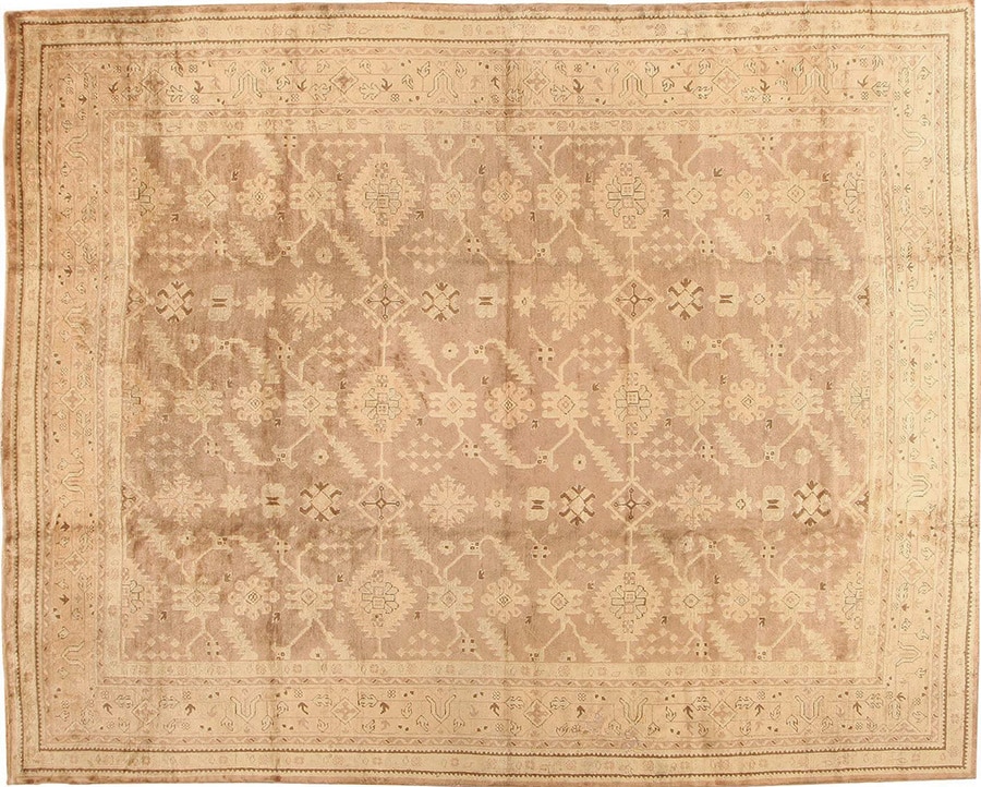 Interior Decorator Lee Ledbetter Antique Turkish Oushak Rug by Nazmiyal Antique Rugs