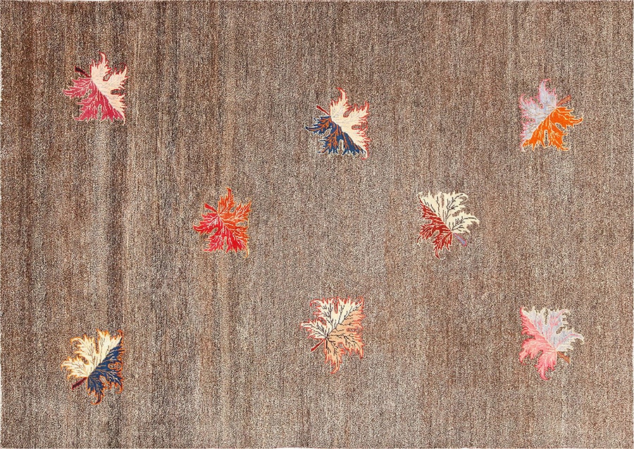 Interior Designer Alexandra Loew Vintage Persian Art Deco Amogli Mashad Khorassan Rug by Nazmiyal Antique Rugs