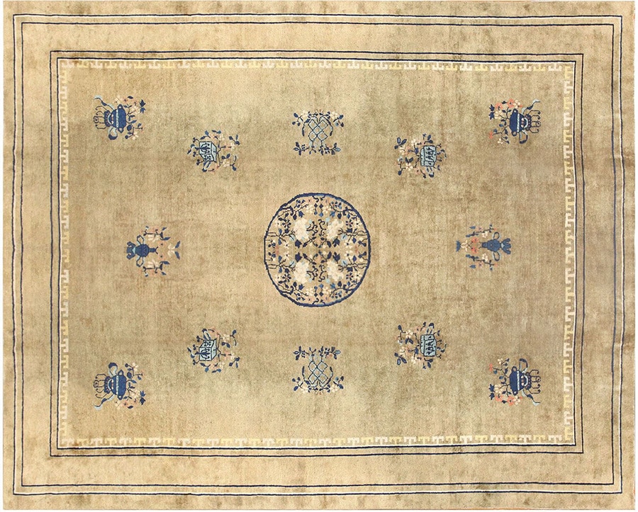 Interior Designer Lee Ledbetter Antique Chinese Carpet by Nazmiyal Antique Rugs