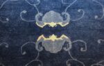 room size antique blue chinese rug 49272 crabs Nazmiyal