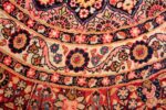 round antique khorassan persian rug 49255 scrolls Nazmiyal