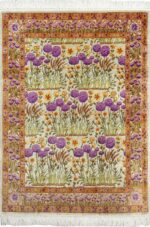 silk floral vintage tabriz persian rug 51114 Nazmiyal