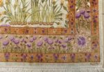 silk floral vintage tabriz persian rug 51114 corner Nazmiyal