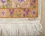 silk floral vintage tabriz persian rug 51114 signature Nazmiyal