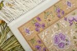 silk floral vintage tabriz persian rug 51114 weave Nazmiyal