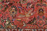 square animal motif vintage tabriz persian rug 51080 bird Nazmiyal
