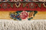 square animal motif vintage tabriz persian rug 51080 flower Nazmiyal