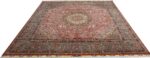 square animal motif vintage tabriz persian rug 51080 full Nazmiyal