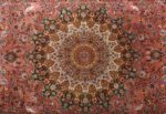 square animal motif vintage tabriz persian rug 51080 medallion Nazmiyal