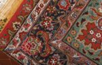square animal motif vintage tabriz persian rug 51080 weave Nazmiyal