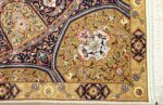 square gonbad design vintage tabriz persian rug 51075 corner Nazmiyal
