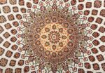 square gonbad design vintage tabriz persian rug 51075 medallion Nazmiyal