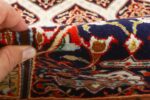 square gonbad design vintage tabriz persian rug 51075 pile Nazmiyal