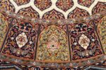 square gonbad design vintage tabriz persian rug 51075 slimis Nazmiyal
